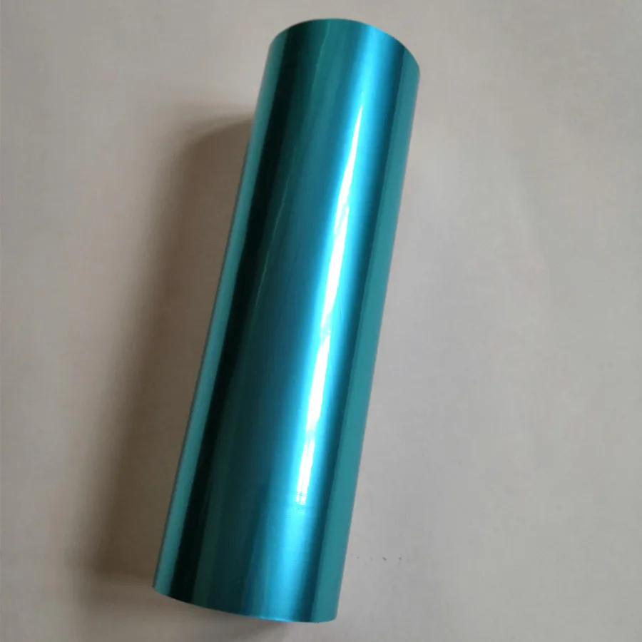 Metallic foil matt lake blue color 812-1 Hot stamping foil hot press on paper or plastic  heat transfer film 21cm x 120m