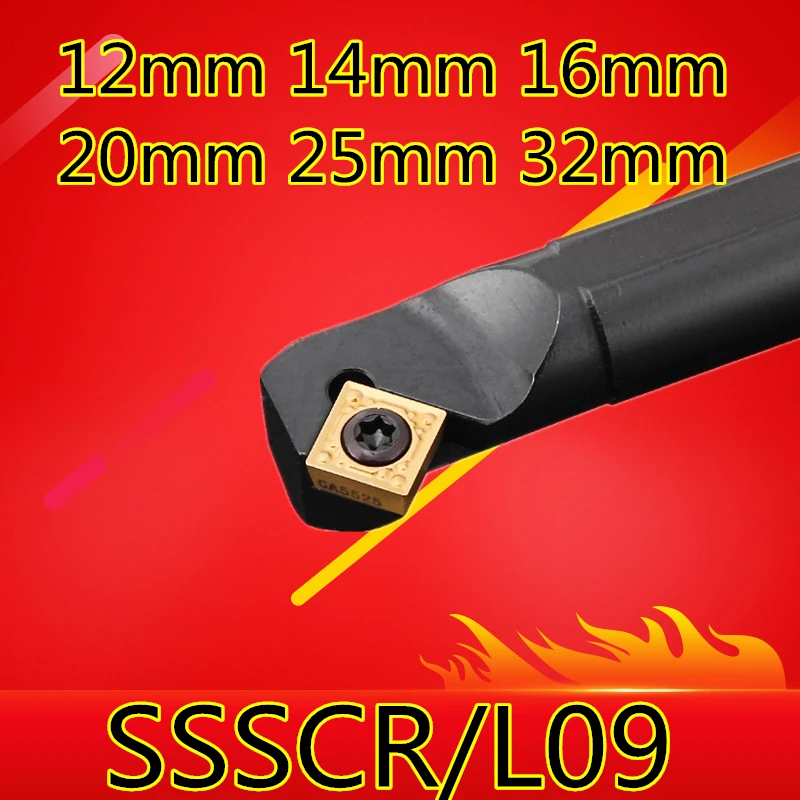 1PCS 12mm 14mm 16mm 20mm 25mm 32mm SSSCR09 SSSCL09 S12M-SSSCR09 S16Q-SSSCR09 the Right/Left Hand CNC Turning Lathe tools