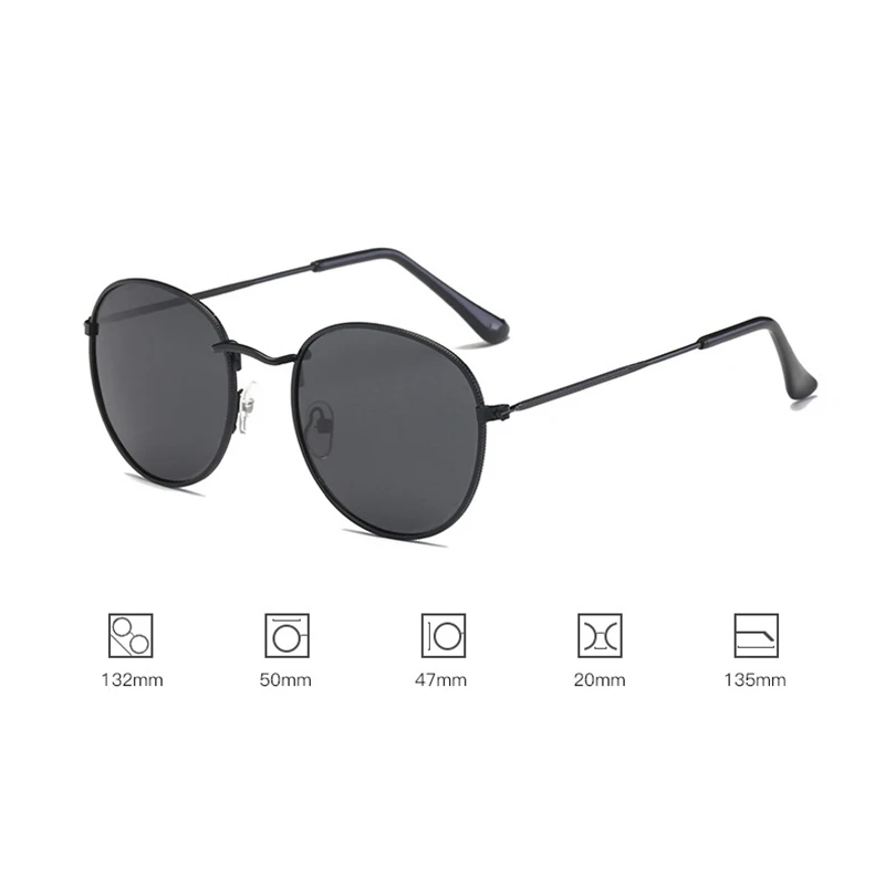 Leonlion 2023 100% Polarizd Zonnebril Vrouwen/Mannen Merk Designer Ronde Bril Dame Spiegel Zonnebril Drive Oculos De Sol gafas