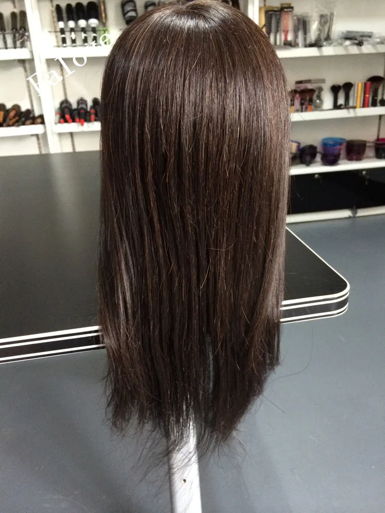 Free Shipping Wig Head With Human Hair 99% Real Human Brown Long Hair Hairdressing Cutting Training Mannequin Head With Clamp