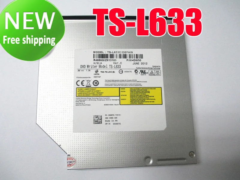 DVD+RW CD+RW Burner Drive DVD Writer Model TS-L633 SN-208 for