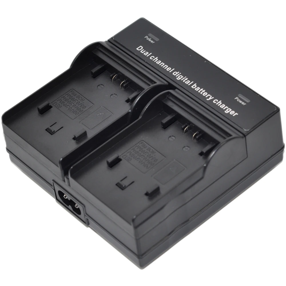 Battery Charger Ac Dual Voor NP-FM30 NP-FM50 NP-FM51 NP-FM70 NP-FM71 NP-FM90 NP-FM91 NPFM30 NPFM50 NPFM51 NPFM70 NPFM71 NPFM90