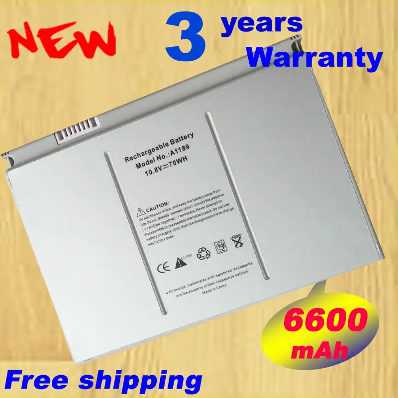 

Laptop battery A1189 a1212 a1151 MA458 MA458*/A MA458G/A MA458J/A for Apple MacBook Pro 17" MacBook Pro 17" Series