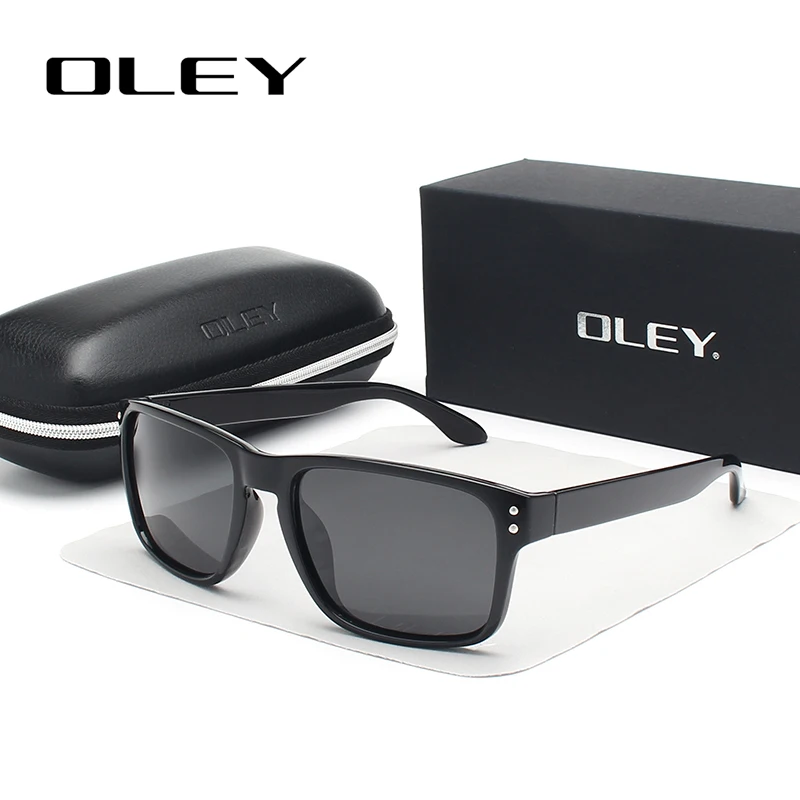 

OLEY Classic Polarized Sunglasses Men Glasses Driving Coating Black Frame Fishing Driving Eyewear Male Sun Glasses Oculos Y8133