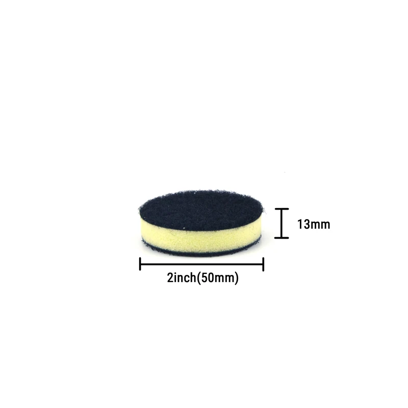 POLIWELL 2PCS 2 ''Interface de Proteção Da Superfície Da Espuma do PLUTÔNIO Pad para 50 mm Hook & Loop Backer Almofadas de Polimento ferramentas de polimento Acessórios