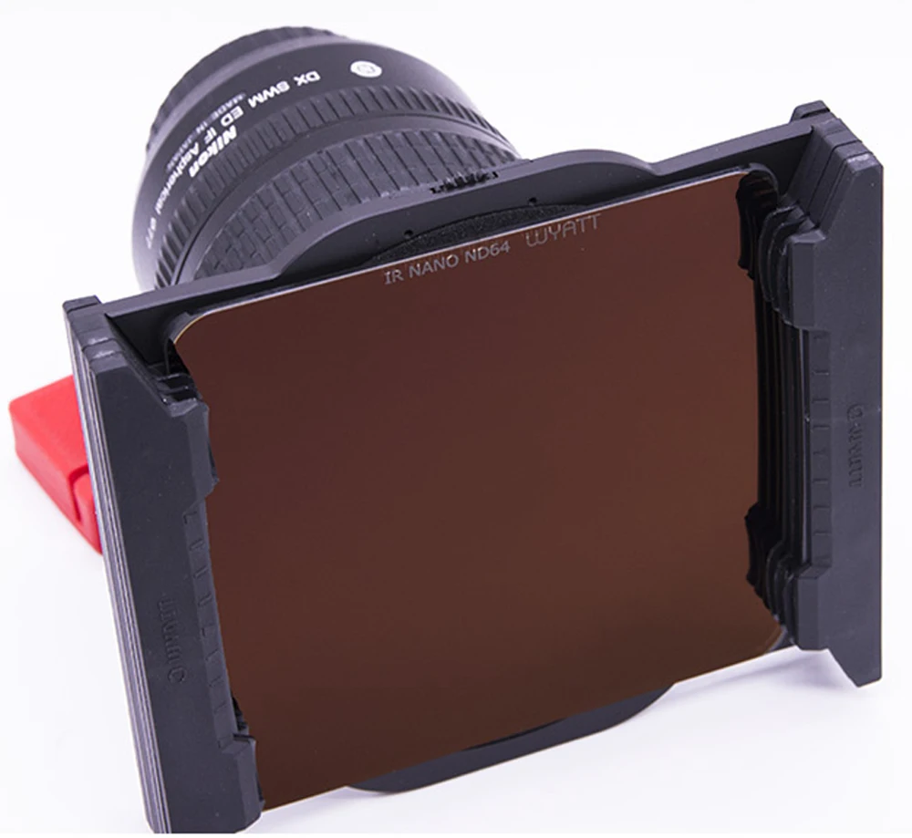 WYATT 100x100mm Square IR Nano MC Multi-coated Neutral Density Lens Filter ND3.0 ND1000/ND64 ND1.8/ND8 ND0.9 Optical Glass