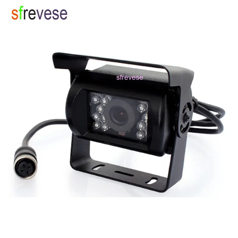 

4Pin CCD Bus Trailer 18 LED IR Night Vision Car Rear View Reverse Parking Camera for Bus Truck 12V-24V Waterproof