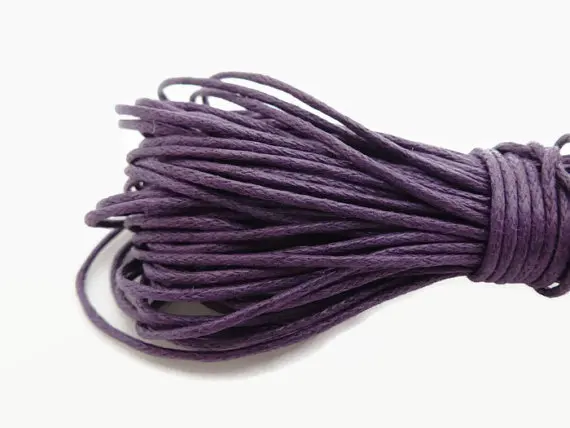 Free Ship 1mm 450 meters Purple Waxed Cotton Cord 500 Yards  Color DIY Organza Necklace Cord  Wax Bead String