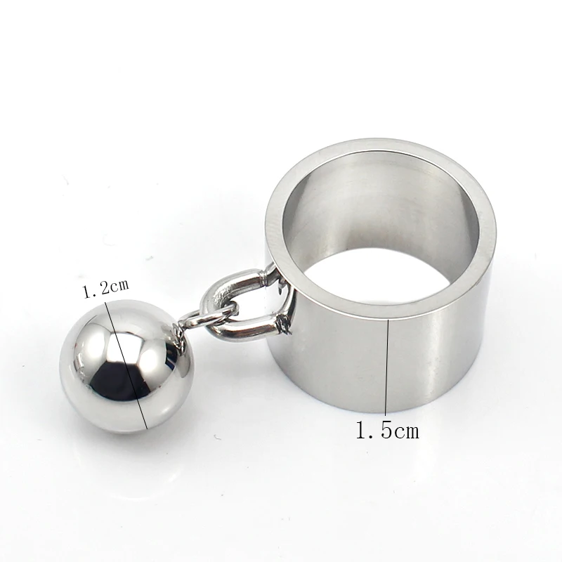 316L Stainless Steel Round Charm Rings with Ball for Women Silver Color Cute Rings Valentine's Day Gifts Zilver Bagues Anillo