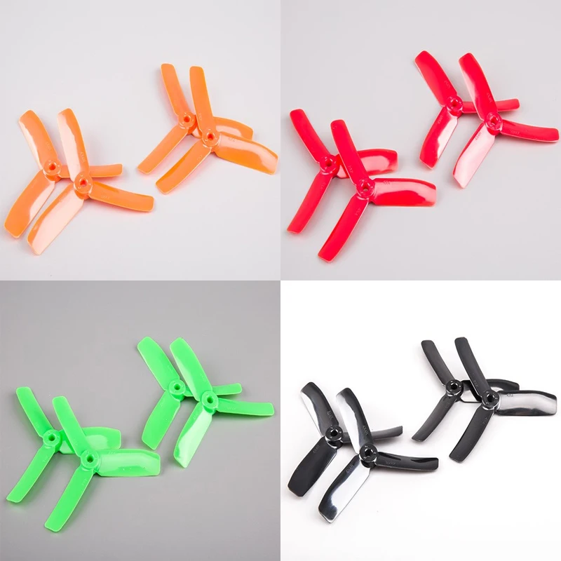 

2Pairs BeeRotor 4x4'' 4040 3-Blades Propeller Props For DIY Small Planes FPV Multi-rotors