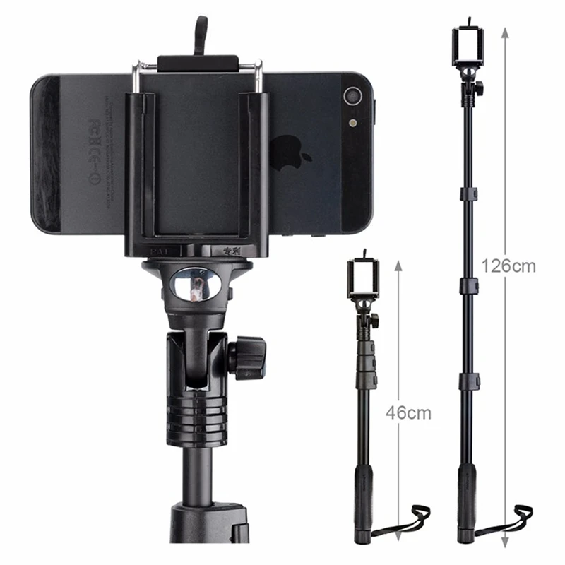 Yunteng 188 /1288 Tripod monopod Selfie stick for camera and phone monopod for gopro IOS iPhone Android Bluetooth remote control