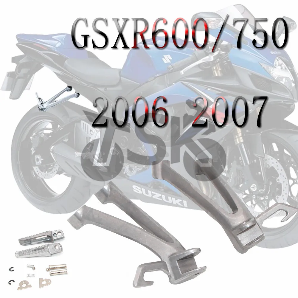 

For Suzuki GSXR600 GSXR750 2006 2007 Rear Footrests Foot pegs New K6 K7