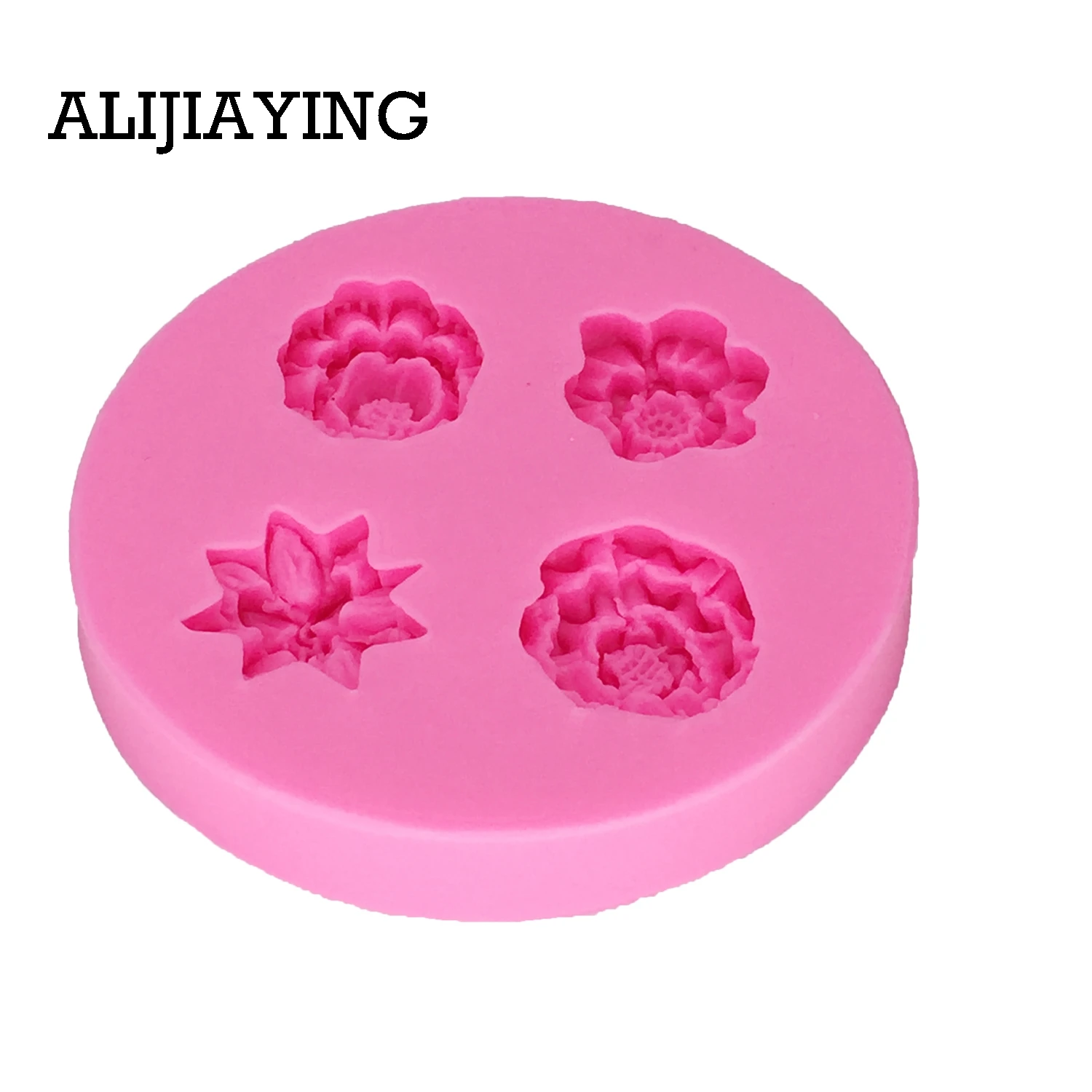 M1297 Flower Silicone Mold Fondant Molds Cake Decorating Tools Polymer Clay Candy Chocolate Moulds cake stencil