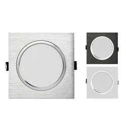 Luz descendente LED cuadrada para interiores, lámpara empotrada de 7W, 9W, 12W, 220V, 230V, 240V, bombilla Led para dormitorio, cocina