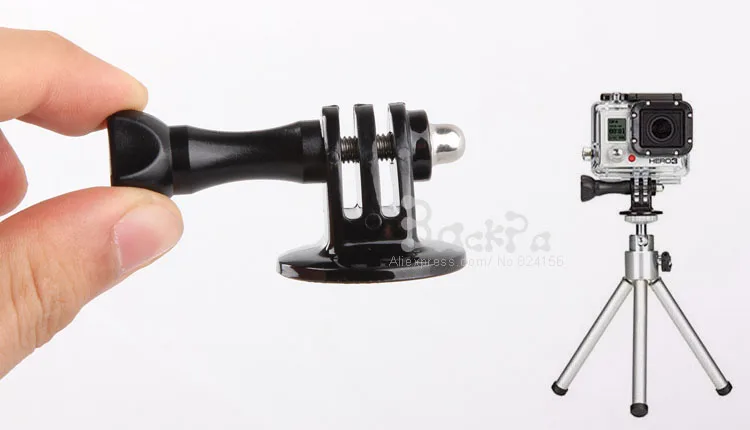 2in1สำหรับ Tripod Gopro & Monopod Mount Adapter Screw 1/4ชุดยึดสำหรับ Gopro Hd Hero 3 + 3 2 1สำหรับ Aksesoris Kamera Gopro