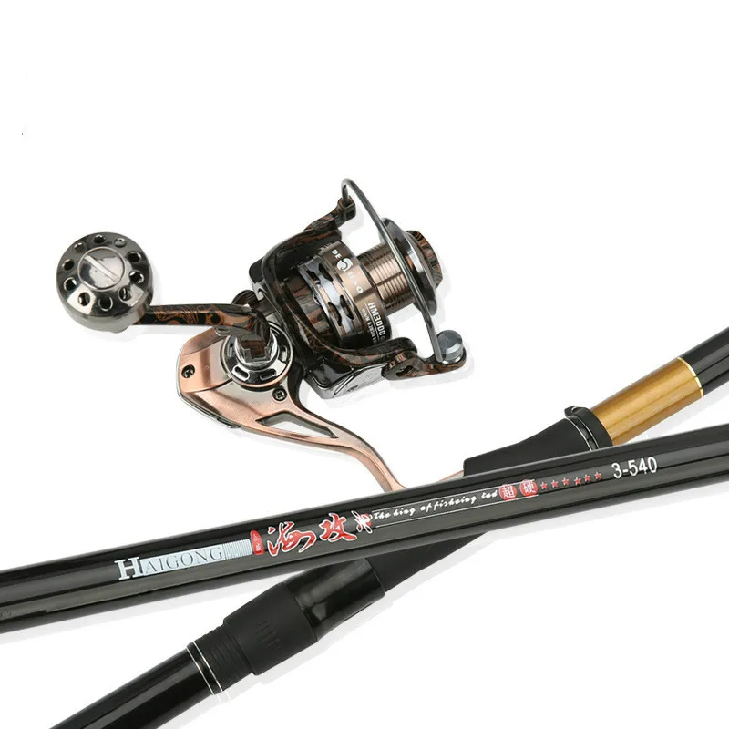 Rock Fishing Rod Position Pole Hand Olta Telescopic Pole 28 Tone Fishing Cane Long Section Spingning Reel and Fishing Stick Suit