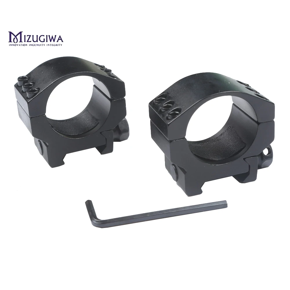 Mizugiwa Low Profile 6 Bolts 30mm Ring Weaver Heavy Duty 20mm Picatinny Rail Base Scope Mount Rifle Scope Hunting Accessories