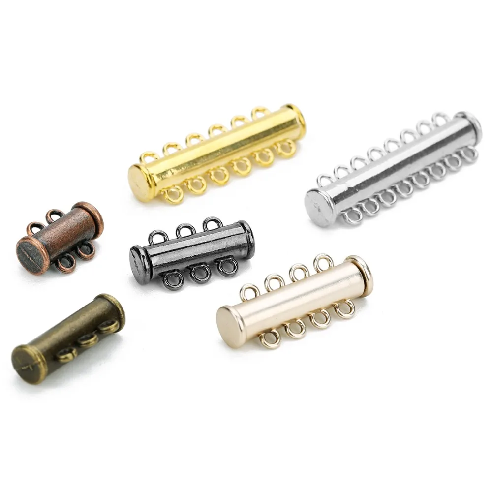 DC Hot Sale 5pcs/lot Copper Strong Magnetic Clasps For Necklaces Bracelets End Clasps Connector Diy Jewelry Making Supplies