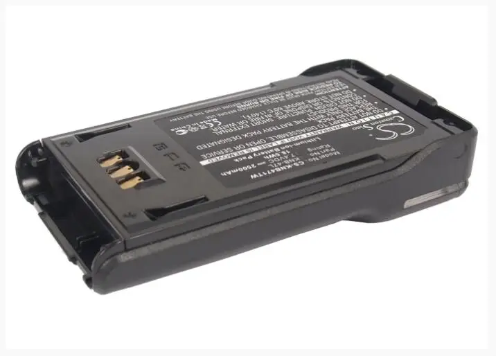 Cameron Sino 2500mAh battery for KENWOOD NX-200 300 TK-2180 3180 3320 5220 5320 KNB-47L 48L Two-Way Radio Battery