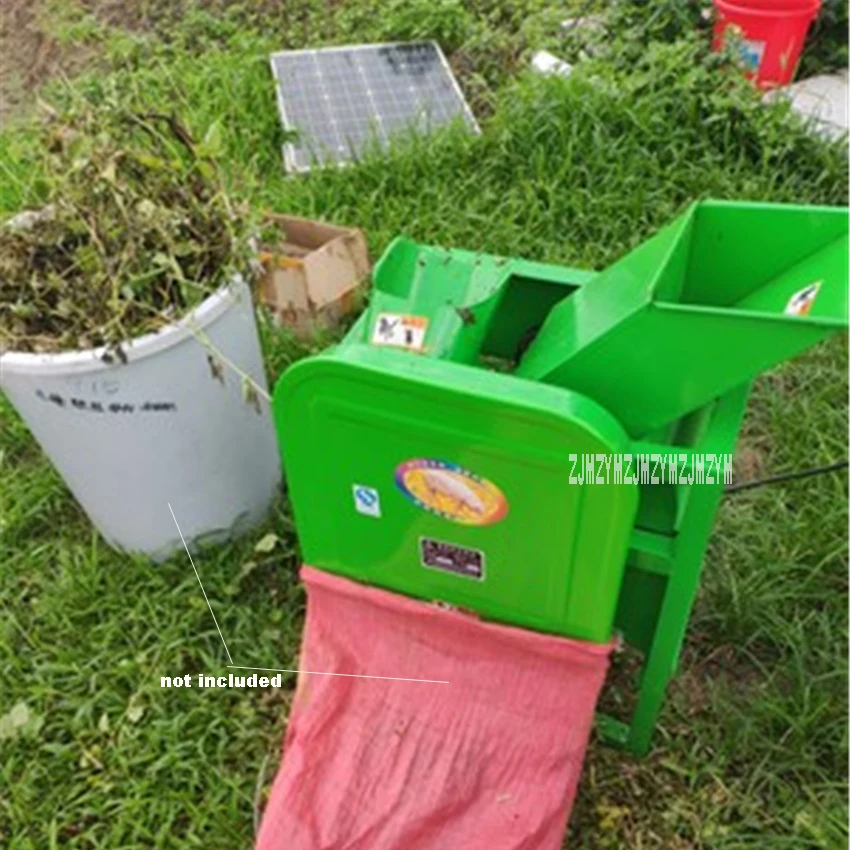 Grass Chopper Agricultural Feed Processing Silage Machine Electric Hay Cutter Household Hay Chaff Cutter Forage Crop Crusher