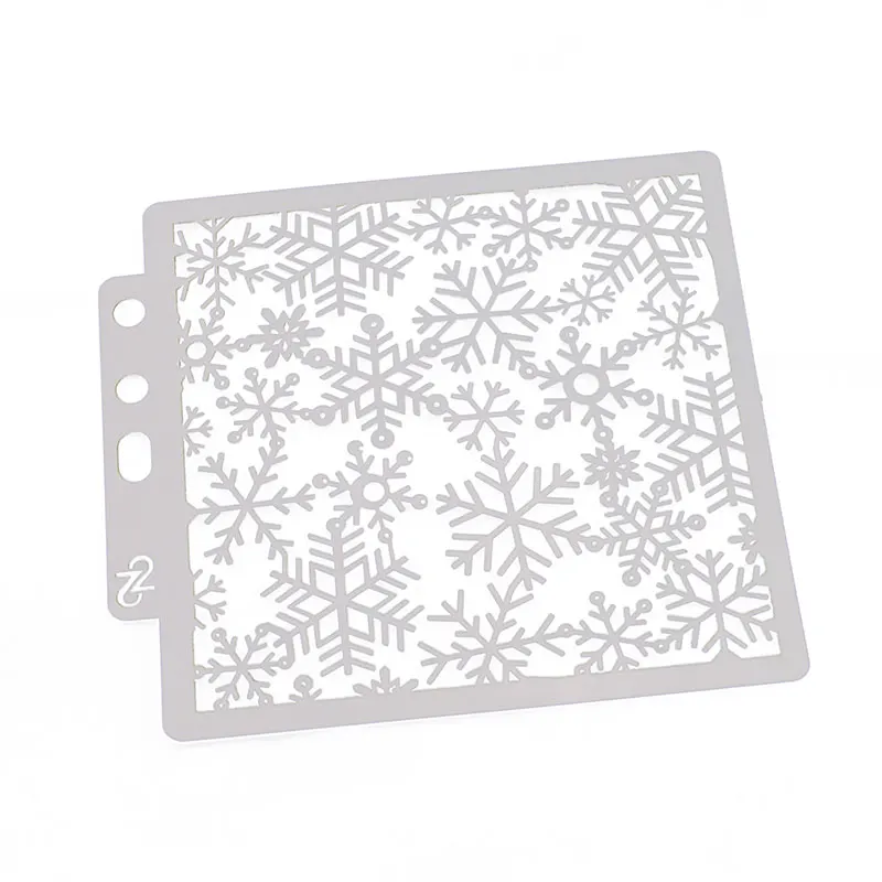 Plantillas de capas DIY de copos de nieve de 13cm y 5,1 \