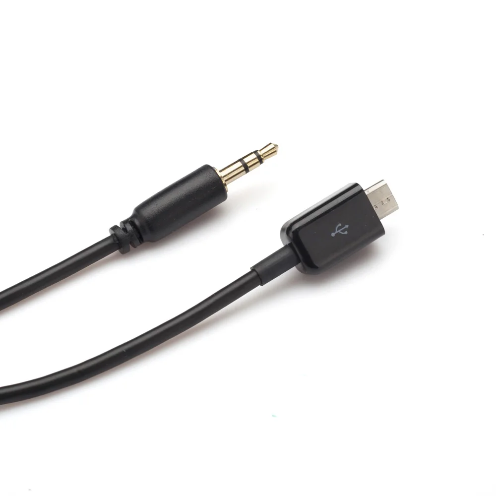 كابل إخراج صوت سينلون-AUX ، مايكرو يو إس بي إلى ستيريو ، سيارة 95.0 ، سامسونج غالاكسي S3 i300 S2 i9100 i9220