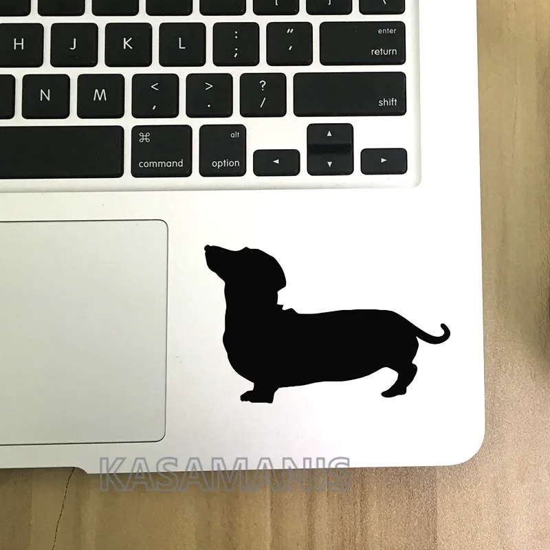 Dachshund Vinyl Wall Art Decal Sticker Car Laptop Decor , Weiner Dog Personalized Pet Name Art Decal Home Decor