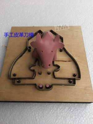 Elephant cow bear wolf hippo abstract animal knife