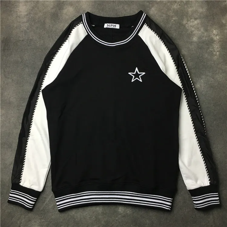 

New High High Men Striped Embroidered Stars Hoodies Hoody hooded Sweatshirts velvet Cotton Drake Thicken Fleece #d33