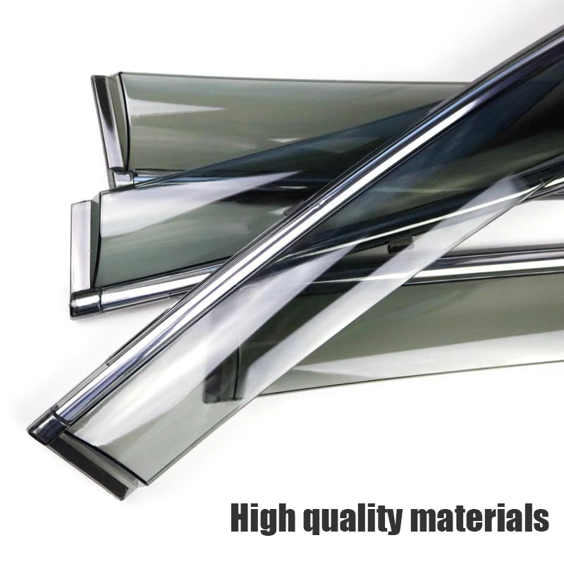 EALEN For Hyundai Sonata 2015 2016 2017 2018 Styling Vent Sun Deflectors Guard Accessories 4Pcs/1Set Smoke Window Rain Visor