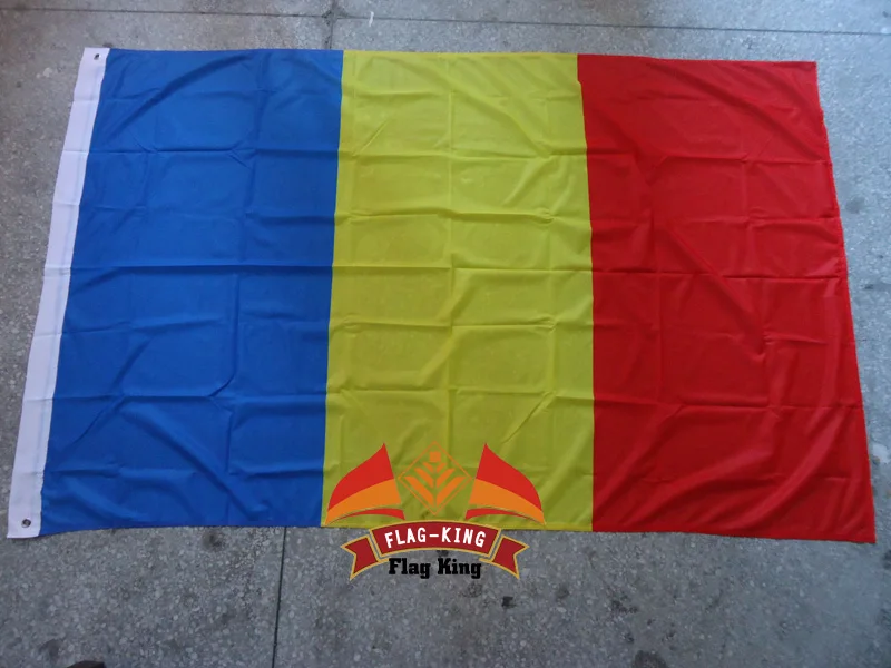 Romania national flag,120g/m2 knitted polyster  ,120*180CM,Windbreak, Anti-UV,Digital Printing,flag king