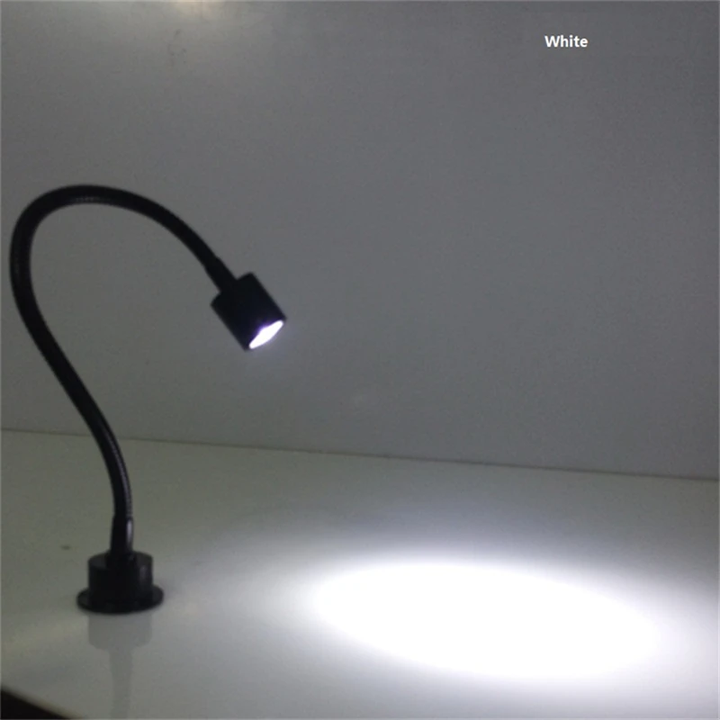 1W/3W led Flexible tube cabinet spot lamp ,85-265Vac led wall lamp, counter light ,30/40/50 cm tube led exhibition lamp