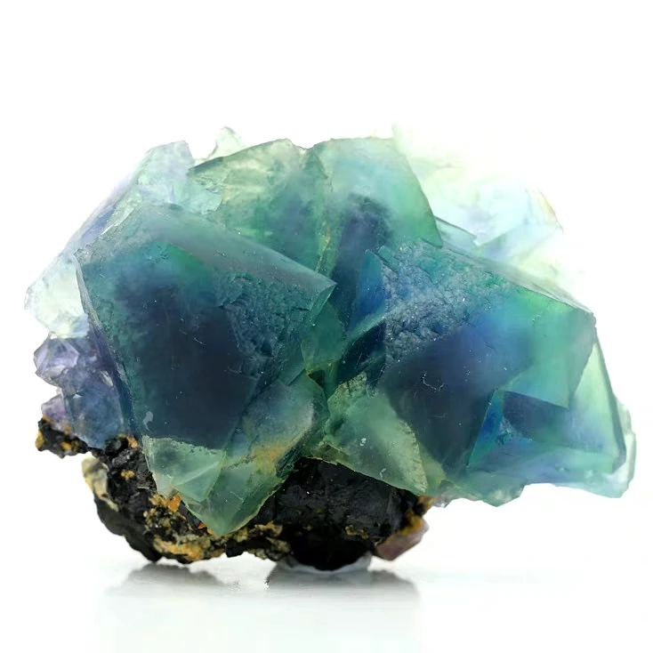 Fluorite Protolith, Chlorofluorite Mineral Crystal, Natural Ore Protolith Teaching Specimens, Exquisite Collection of Stones