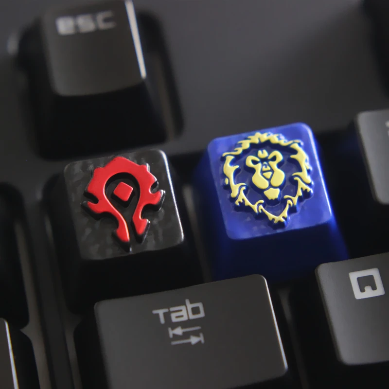 Keycap Customized embossed zinc alloy keycap for game mechanical keyboard, high-end unique DIY for A