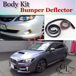 Bumper Lip Deflector Lips For Subaru Levorg 2014 2015 Front Spoiler Skirt For TopGear Fans Car Tuning View / Body Kit / Strip