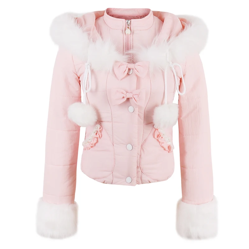 Princess sweet lolita parkas Candy rain a short section of small cotton padded winter sweet long sleeved cotton tide C22CD7260