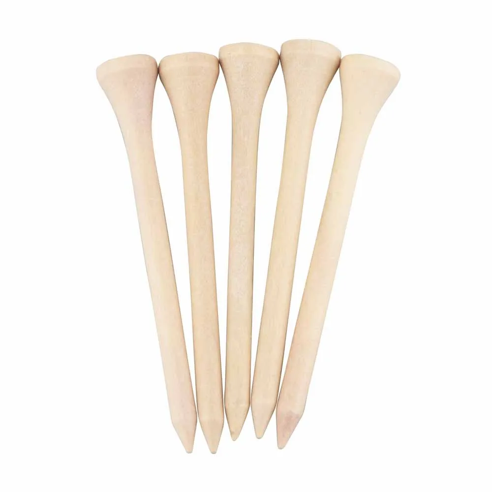 50PCS/Pack 42/54/70/83mm Wooden Golf Tees golf Golf accessories wood tees