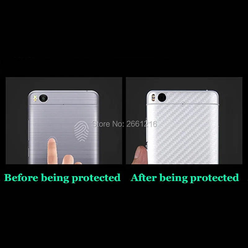 3ピース/ロットlg g6 5.7 "3d非スリップクリアカーボンファイバーバックフィルムスクリーンプロテクター保護ステッカー