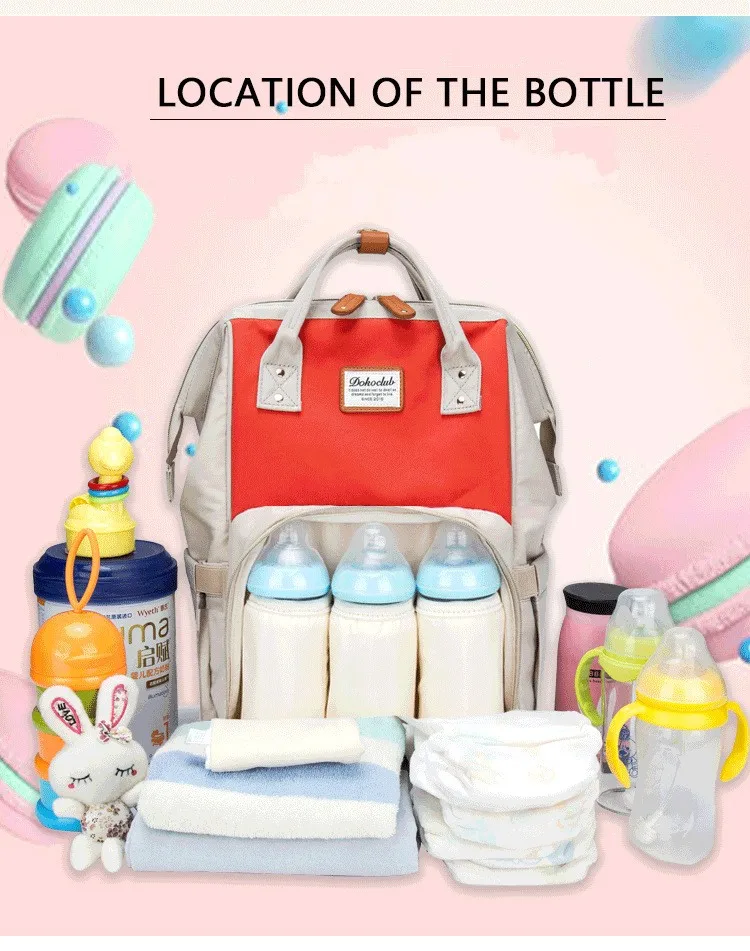 Neue Kapazität Mumie Mutterschaft Tasche Windel Baby Tasche Multifunktionale Pflege Mummy Tasche Rucksack Baby Pflege Mom Bequem