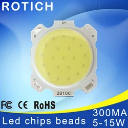 High Power Epistar COB 5W 7W 10W 12W 15W  DC 15V-46V Integrated SMD For Floodlight Spotlight Warm White /White