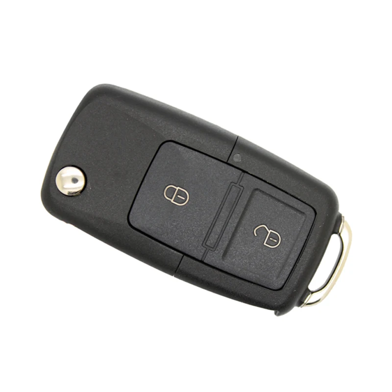 HAUSNN Car Key Shell 2 Buttons Flip Folding Remote FOB Shell For VW Volkswagen MK4 SEAT Altea Alhambra Ibiza