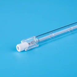 HoneyFly 10pcs 350mm IR Halogen Lamp Bulbs R7S 220V 500W Double Ended Filament Heating Lights Clear Quartz Tube For Sauna Room