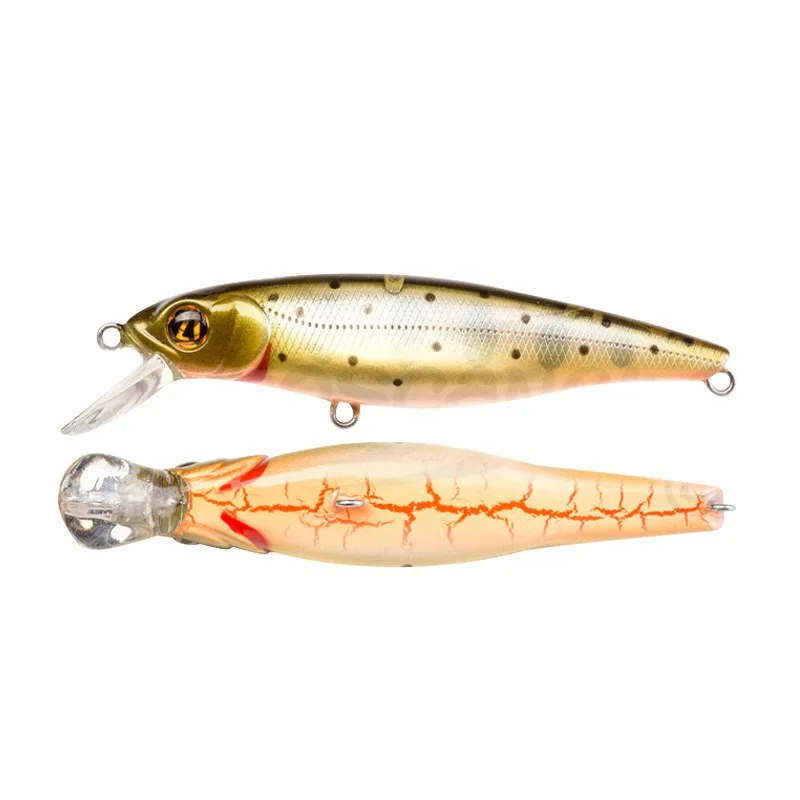 Leurre méné rigide flottant de type poisson nageur, appât Élidéal pour la pêche au bar, au brochet ou à la carpe, wobJeff, crankbait, 8.5cm, 9g