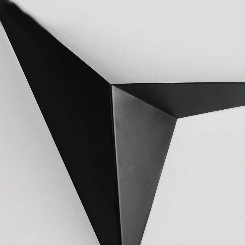 

Nordic Creative Wrought iron Shaped Triangle Wall Lamp Simple Creative Bedroom Bedside Study Hotel Room LED 3W AC220V