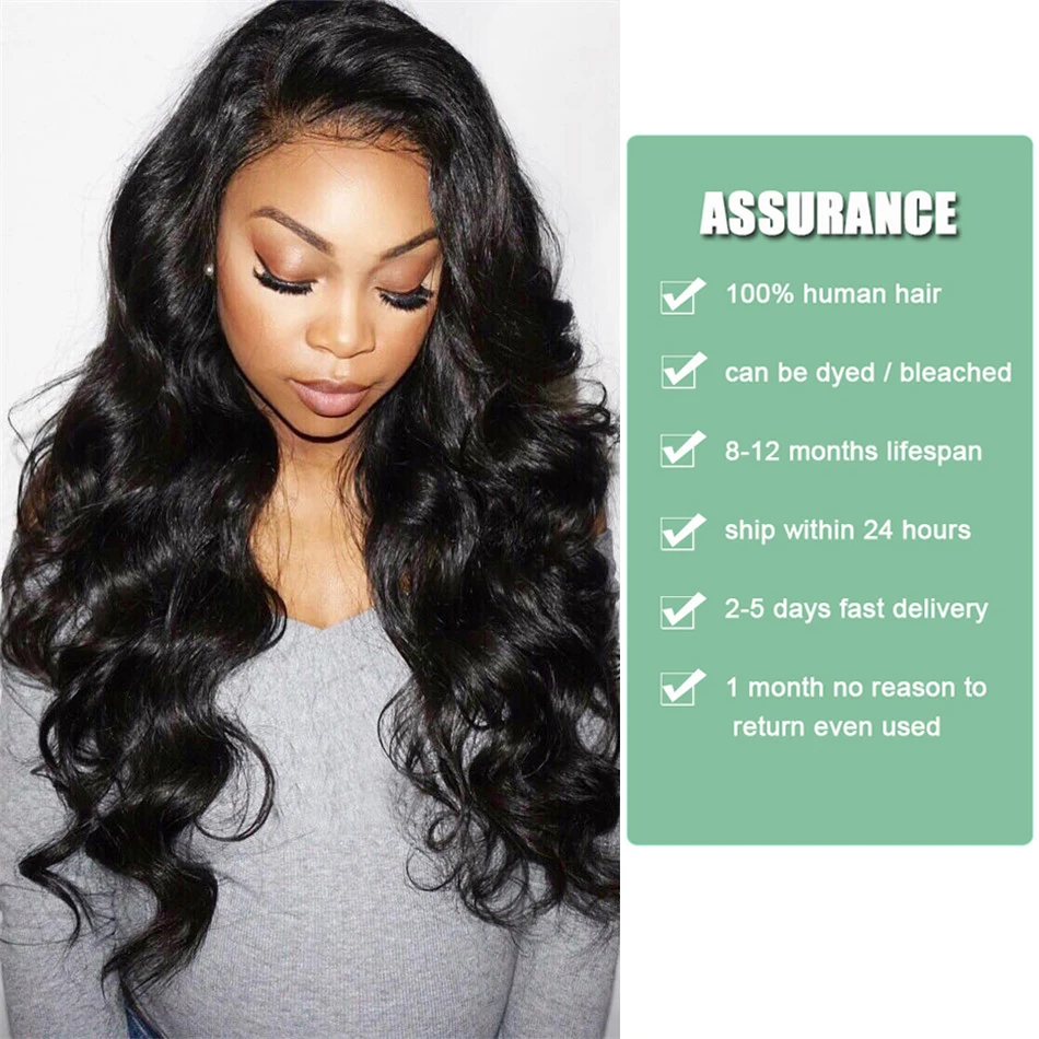 Body Wave Hair Bundles With Closure Tuneful Brazilian Hair Weaves Bundle Natural Color NonRemy Human Hair 3 Bundles With Closure