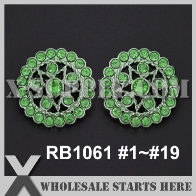 

Color Option: RB1061 #1~#19 Single Color Acrylic Rhinestone Button, 144pcs Single Color/lot