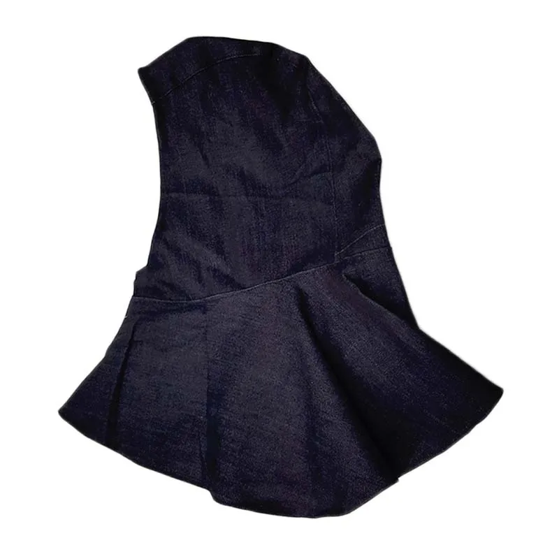 1Pc Blue Denim Fabric Welding Hood Welding Caps Hats Flame Retardant Helmet Hat Welding Neck Protection for Welder Safety Cover
