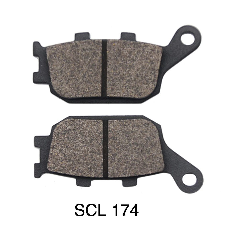 ZS Racing 2 Pieces Motorcycle Rear Brake Pads For Honda CBF600 CBR600 NC700 CBF1000 Suzuki SV400 DL650 GSF650 GSX650