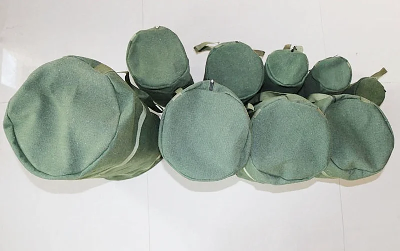 Multifunction Canvas Hand Tool Storage Bag Round Design Army Green Zipper Bags Pouch Screwdrivers Pliers Bag Power Tool Parts