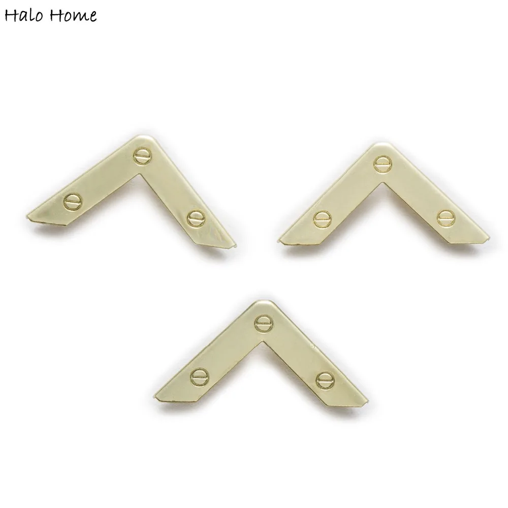 50 Stuk Gouden Kleur Ronde Patroon Boek Scrapbooking Albums Mappen Doos Zakken Metalen Hoekbeschermers Ambachten Diy Side 23Mm